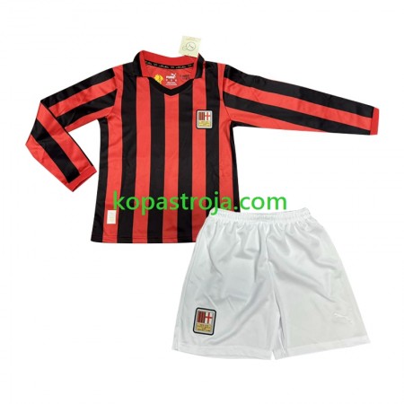 Billiga Fotbollströjor AC Milan 125th Anniversary Barn Hemma tröja 2024/25 Långärmad